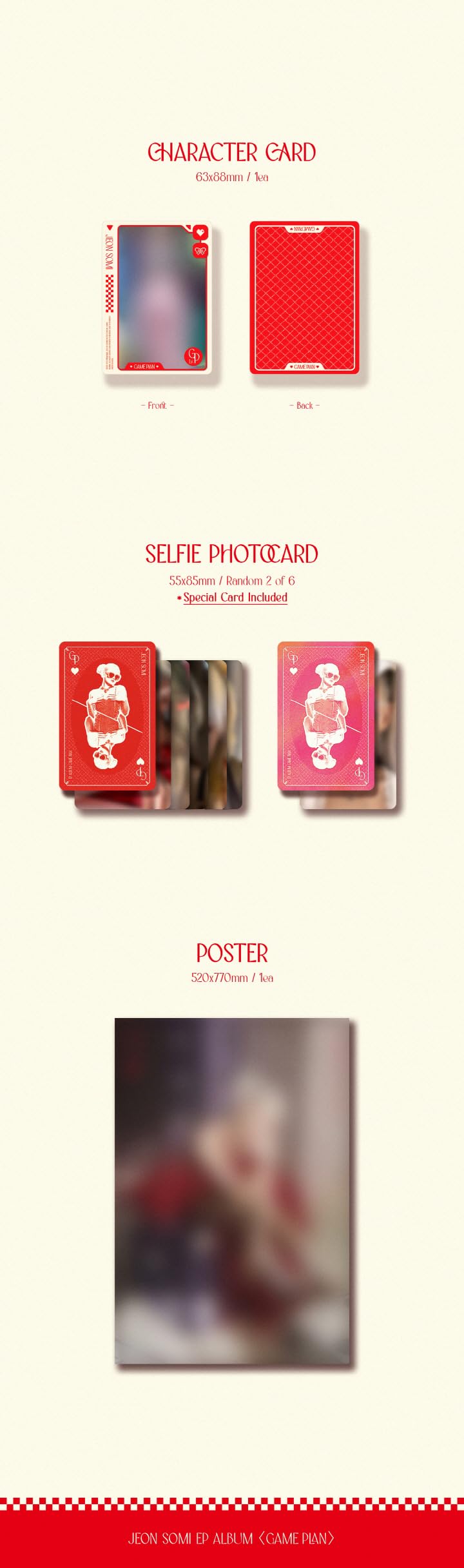 Amazon.com: Jeon Somi GAME PLAN EP Album Contents+Photocard+etc+